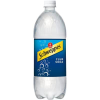 Schweppes Club Soda 1 L bottle