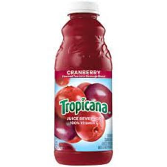 Tropicana Cranberry Juice 32 oz bottle