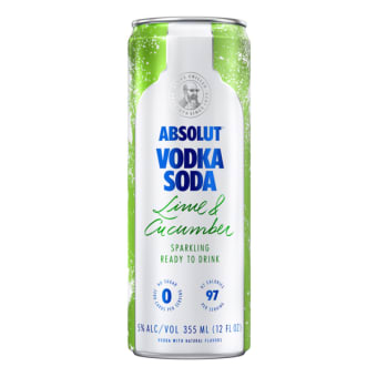 Absolut Vodka Soda Lime & Cucumber 12 oz