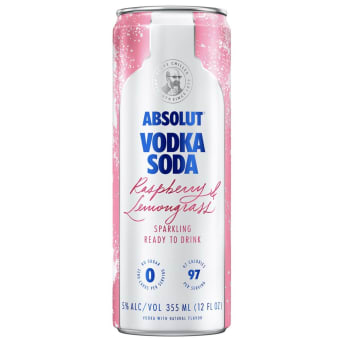 Absolut Vodka Soda Raspberry & Lemongrass 12 oz