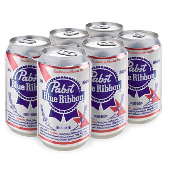 Pabst Blue Ribbon 6 pack can
