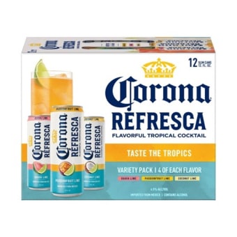 Corona Refresca Spiked Tropical Cocktail Variety Pack 12pack can